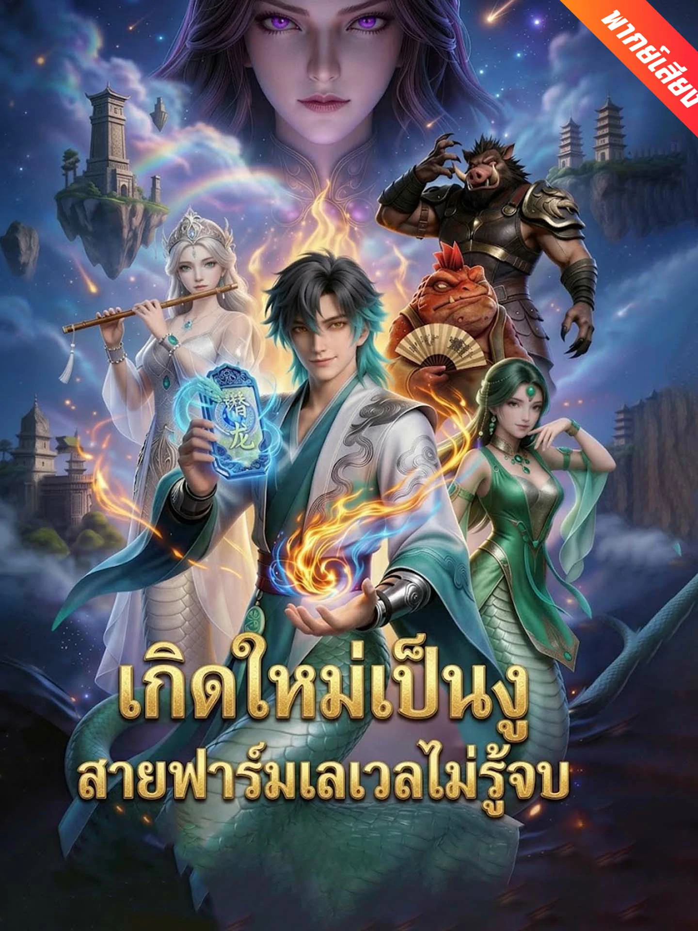 เกิดใหม่เป็นงูสายฟาร์มเลเวลไม่รู้จบ พากย์ไทย