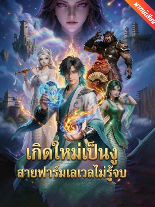 เกิดใหม่เป็นงูสายฟาร์มเลเวลไม่รู้จบ พากย์ไทย